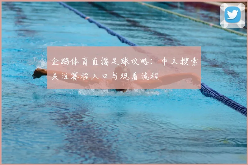 企鹅体育直播足球攻略：中文搜索关注赛程入口与观看流程